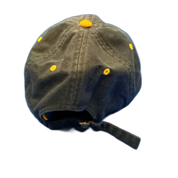 Fahrenheit Dark Blue and  Yellow embroidered baseball Captain Hat - Picture 6 of 7